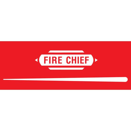 Garton Fire Chief 1950-52 Pedal Car Graphic