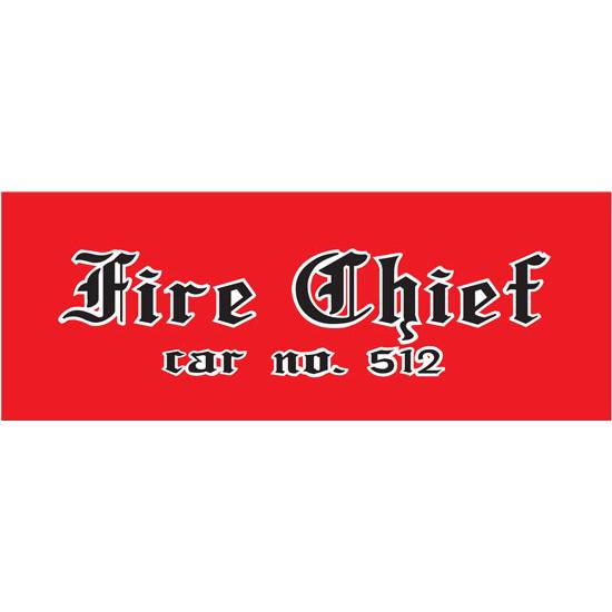 AMF Fire Chief 512 1970-72 Pedal Car Graphic