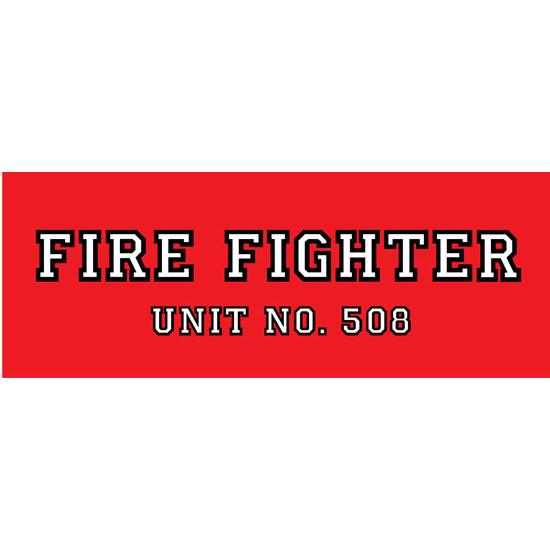 AMF 508-519 Fire Fighter 508 1967 Pedal Car Graphic,