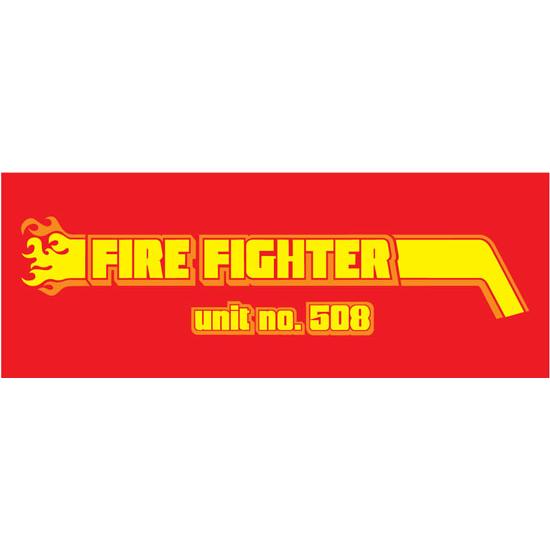 AB-11 AMF 508-519 Fire Fighter 508 Pedal Car Graphic