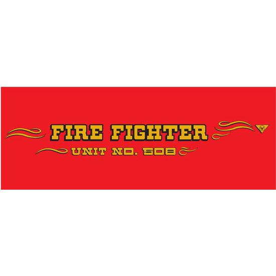 AMF 508-519 Fire Fighter 1969-70 Pedal Car Graphic