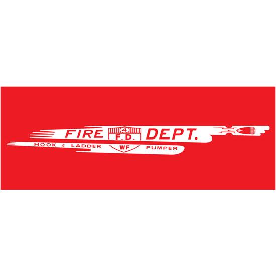 AMF 508-519 W.F. Hook & Ladder 508 1963 Pedal Car Graphic