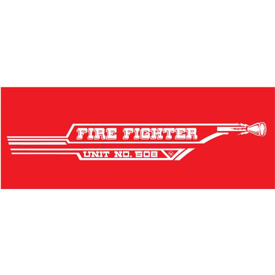 AMF 508-519 Fire Fighter 508 1967 Pedal Car Graphic, ,