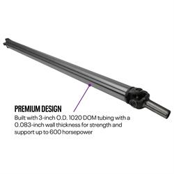U-Weld-It Custom Steel Driveshaft Kit, 1310 Series, 3 Inch OD