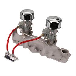 9 Super 7® 2x2 Carb/Offy Intake Manifold Kit, 1942-48 Flathead