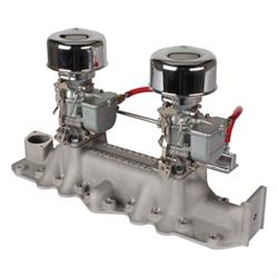 9 Super 7® 2x2 Carb/Offy Intake Manifold Kit, 1942-48 Flathead