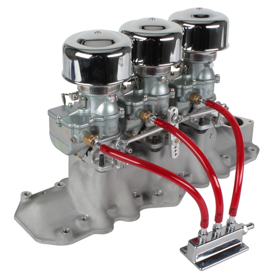 9 Super 7® 3x2 Carb/Offy Intake Manifold Kit, 1932-41 Flathead