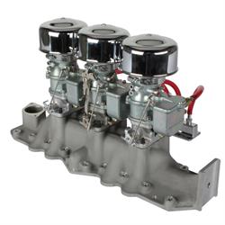 9 Super 7® 3x2 Carb/Offy Intake Manifold Kit, 1942-48 Flathead