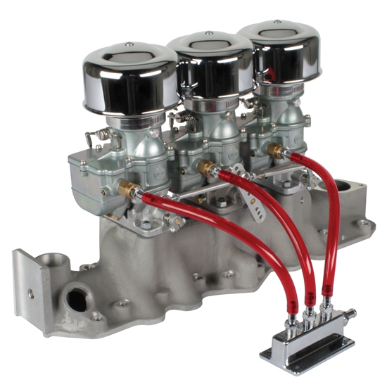 9 Super 7® 3x2 Carb/Offy Intake Manifold Kit, 1949-53 Flathead
