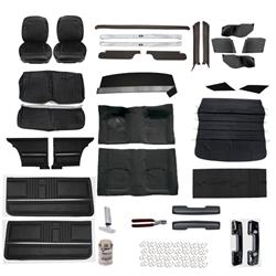 Complete Standard Interior Kit, 1967 Camaro Coupe, Bucket Seats, Black