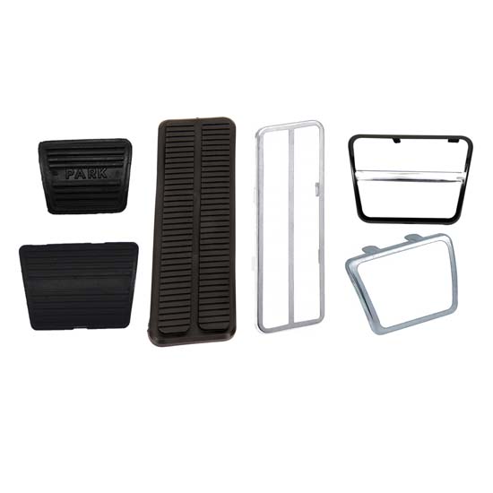 1967-1968 Camaro Accelerator & Brake Pedal Pad/Trim Kit, Manual Trans