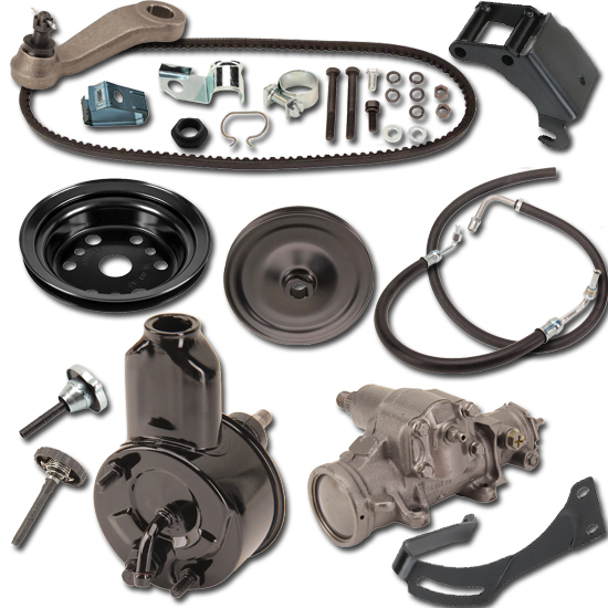 Power Steering Kit for 68 Camaro w/o AC, Small Block, Std. Gear Ratio