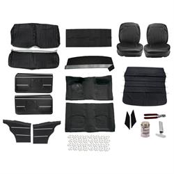 Basic Black Interior Kit, 1968 Camaro Coupe, Bucket Seats