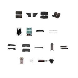 Standard Complete Interior Kit for 1968 Camaro, Bucket Seats, Black