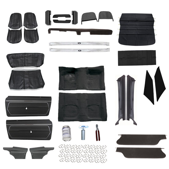 Complete Standard Interior Kit, 1969 Camaro Coupe w/AC