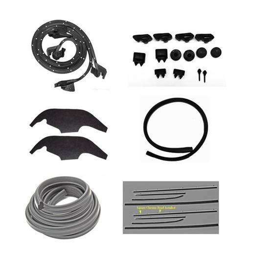 Complete Weather Strip Kit, 1969 Nova
