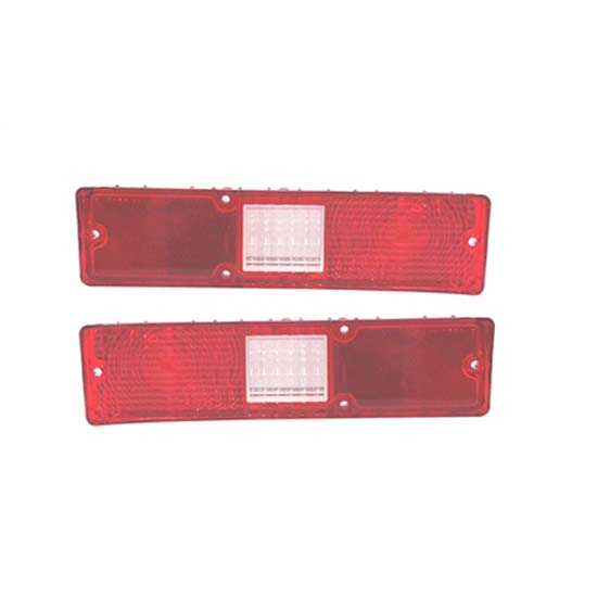 Red Tail Light Lens, RH/LH, 1972 Nova