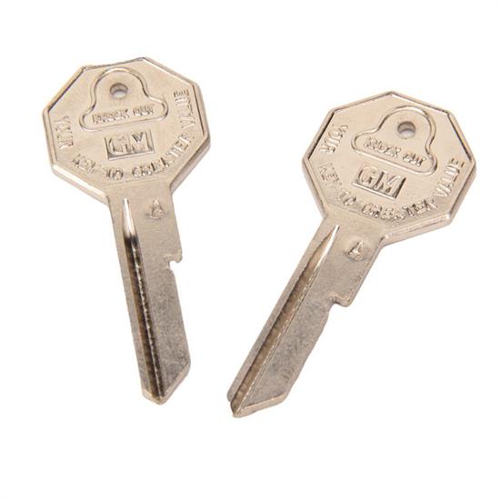 Classic Auto Locks CL-1000 67 Chevrolet Original Shape Key, Octagon