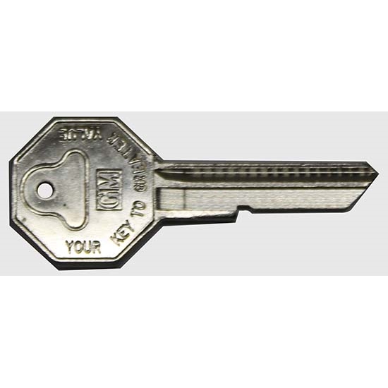 Classic Auto Locks CL-1015 Original Key for 1968 Chevelle, Octagon
