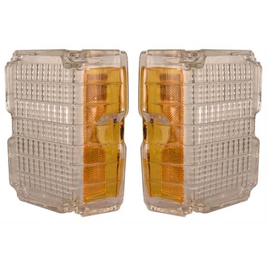 Dynacorn L72BN2 Parking Light/Turn Signal Lens, 1972 El Camino, Pair