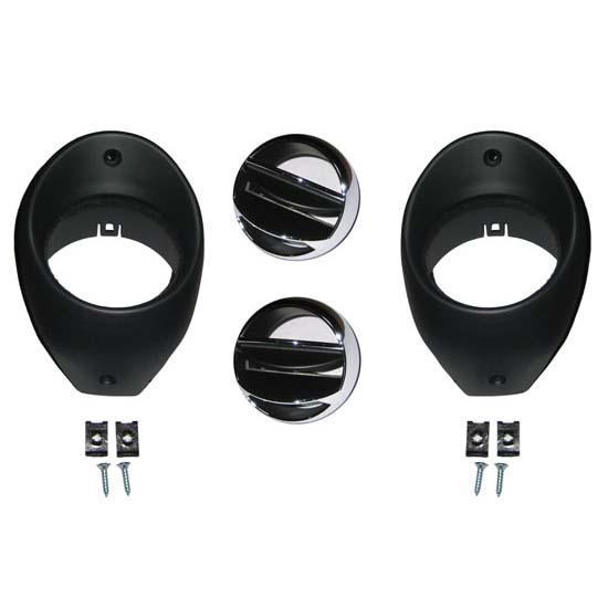 Golden Star AV03-66BS Dash Air Vent Kit, 1966-67 Chevelle
