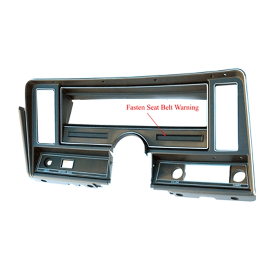 J & W Nova Parts Gauge/Instrument Cluster Dash Bezel, 69-74 Nova w/AC