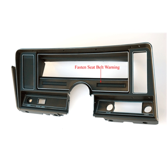 J & W Nova Parts Gauge/Instrument Cluster Dash Bezel,69-74 Nova w/o AC