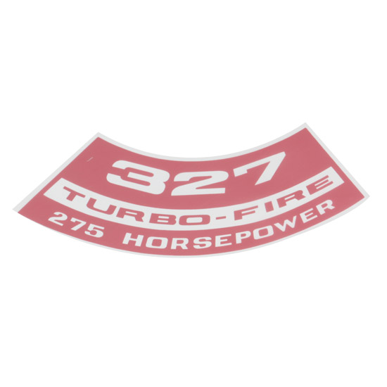 Jim Osborn DC0081 327 Turbo Fire 275HP Camaro Air Cleaner Decal