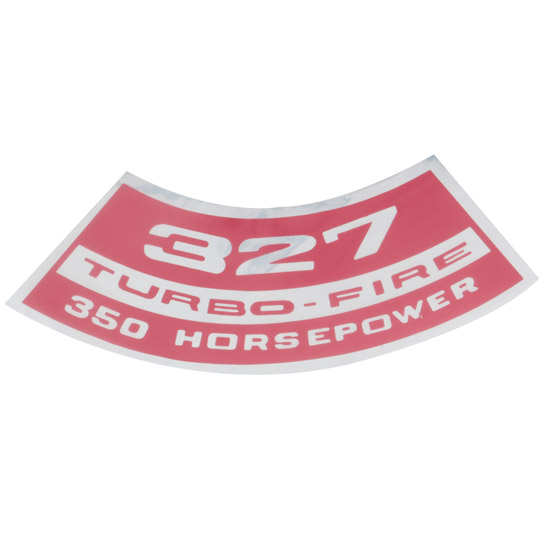Jim Osborn DC5 327 Turbo Fire 350HP Camaro Air Cleaner Decal