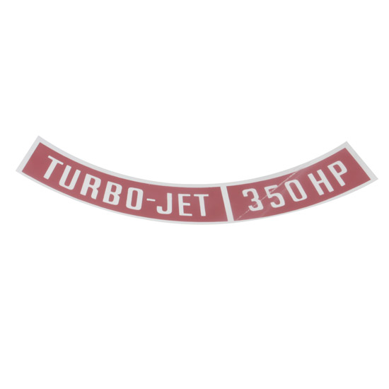 Jim Osborn DC0102 Turbo Jet 350HP Camaro Air Cleaner Decal