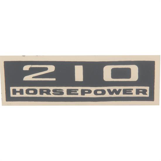 Jim Osborn DC0229 210 HP Valve Cover Decal, Black and Gold, Each