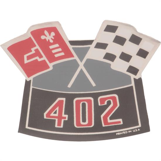 Jim Osborn D00134 Crossed Flags 402 Decal