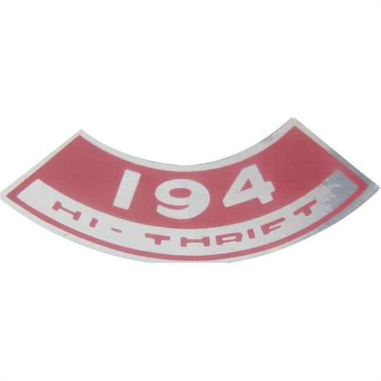 Jim Osborn DC0182 High Thrift 194 Air Cleaner Decal
