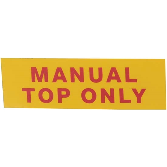 Jim Osborn DC968 Manual Top Only Decal, 1967-69 Camaro Convertible