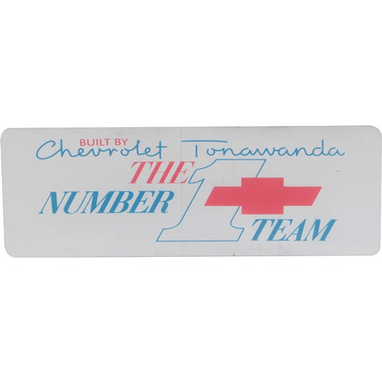 Jim Osborn DC0096 RH Valve Cover Tonawanda Number 1 Team Decal, 67-74