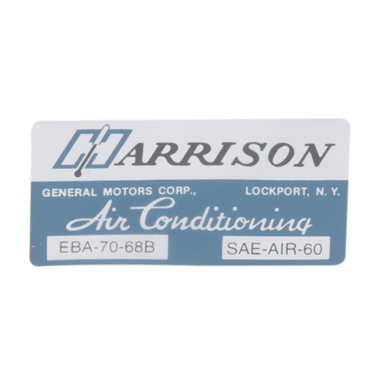 Jim Osborn DC0549 AC Evaporator Box Decal