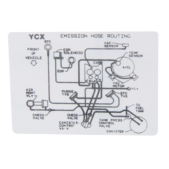 Jim Osborn DC1108 5.0 MT Emission Hose Decal