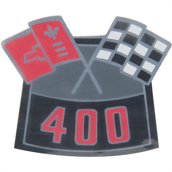 Jim Osborn DC0581 Crossed Flags 400 Air Cleaner Decal