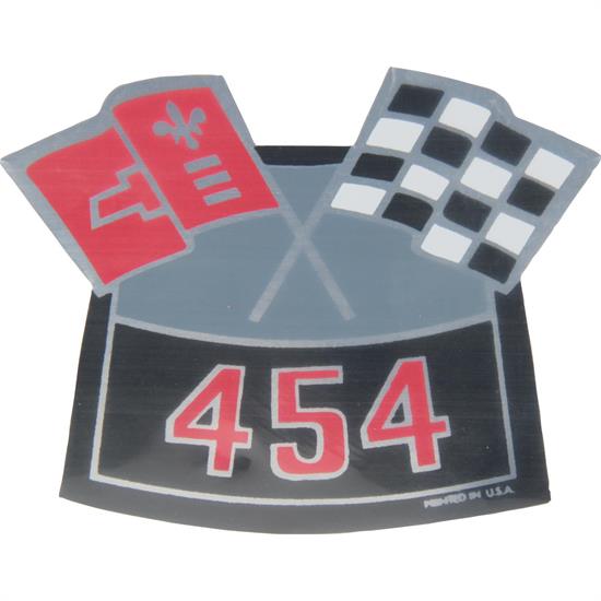 Jim Osborn DC0003 Crossed Flags 454 Air Cleaner Decal