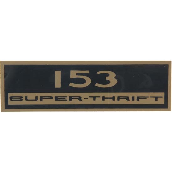 Jim Osborn DC0366 Super Thrift 153 6-Cyl Black/Gold Valve Cover Decal