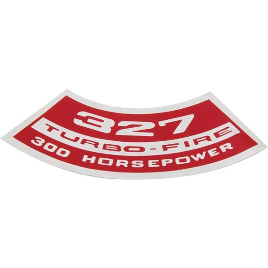 Jim Osborn DC0004 Turbo Fire 327/300HP Air Cleaner Decal