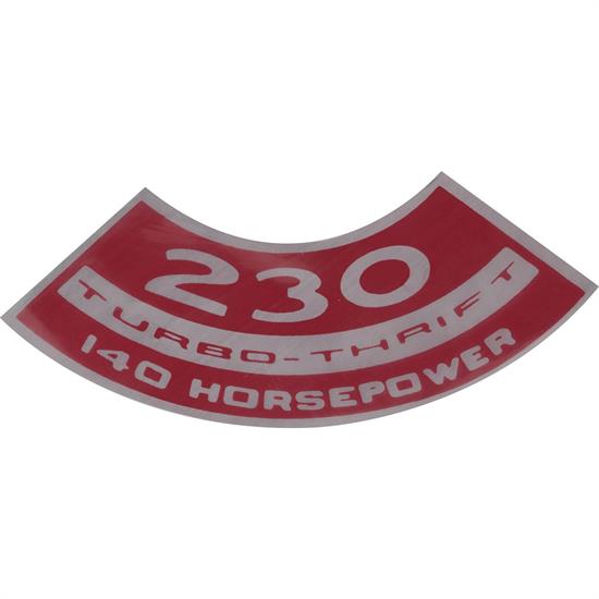 Jim Osborn DC0108 Turbo Thrift 230 140HP Air Cleaner Decal