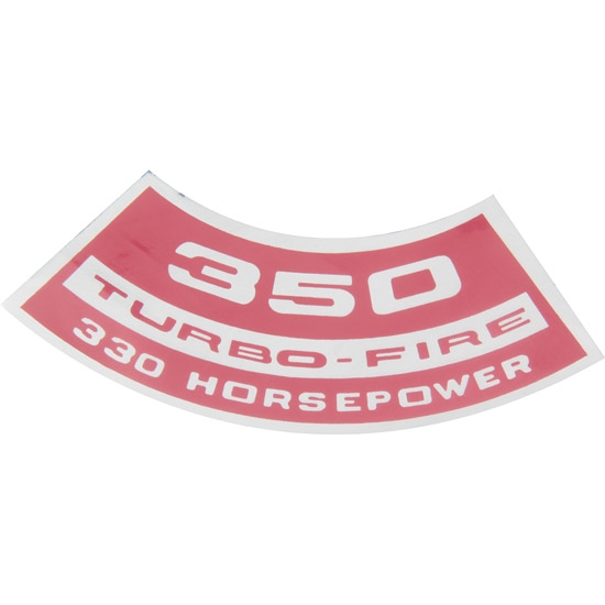 Jim Osborn DC0008 Turbo Fire 350/330HP Air Cleaner Decal