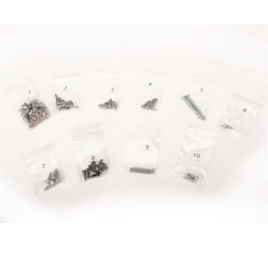 Reproduction Interior Screw Kit, 1971-72 Nova 4-Door, 103 Screws