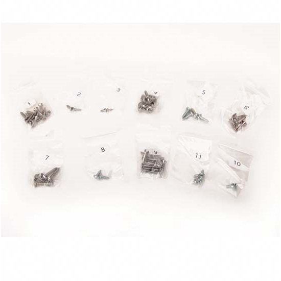 Mr. G's GM1040 64-65 Chevelle Interior Screw Kit, 2 Dr w/ Buckets