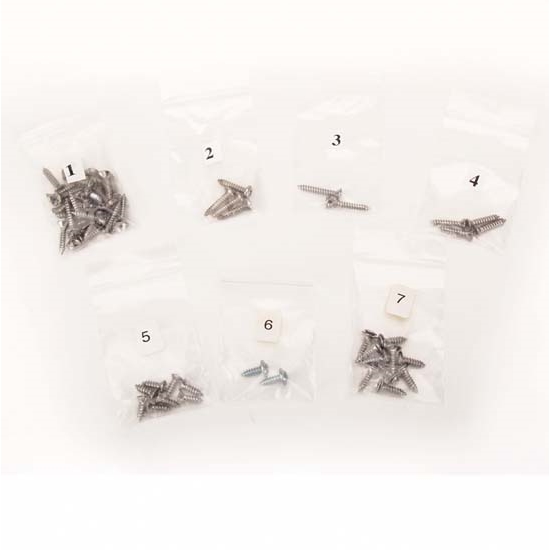 Mr. G's GM1015 65 Nova Interior Screw Kit, 4 Dr, 59 Screws
