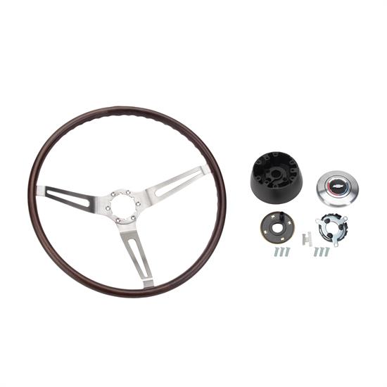 OER R6532 Walnut Steering Wheel Kit, 67-68 Nova/67-68 Camaro/Chevelle