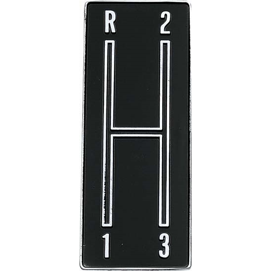 OER 3919121 Reproduction 3-Speed Shifter Plate Emblem, 1968-69 Camaro