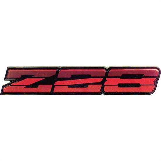 OER 20544122 1985-87 Camaro Z28 Dark Red Rocker Emblem
