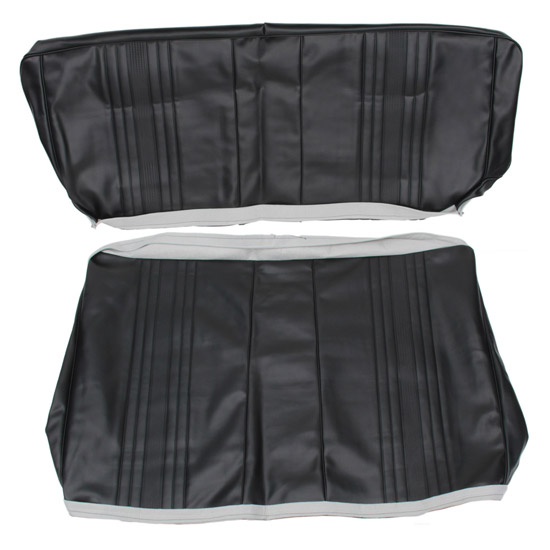 PUI 69XS10C 1969-1971 Nova SS Black Rear Seat Upholstery